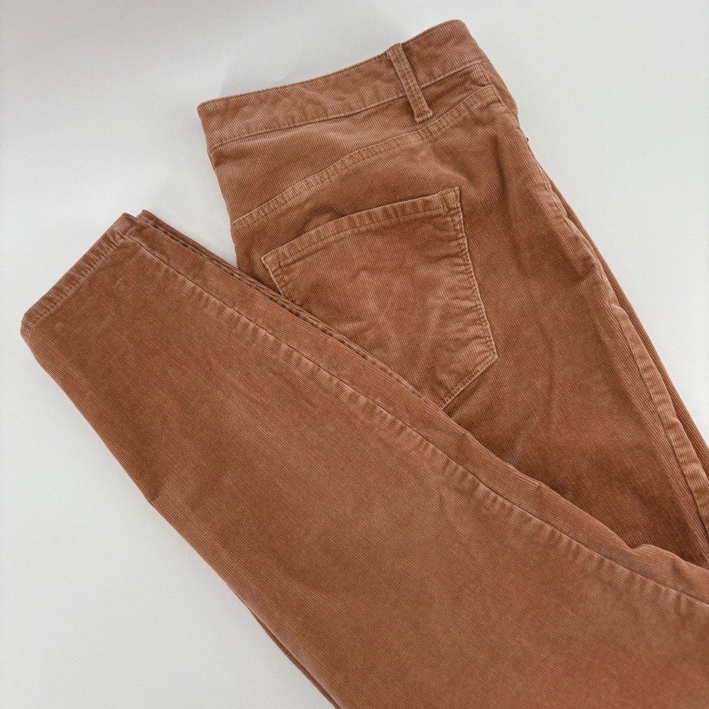 Talbots Women's Corduroy Pants Size 6‎ High Rise Copper Brown Cotton Blend